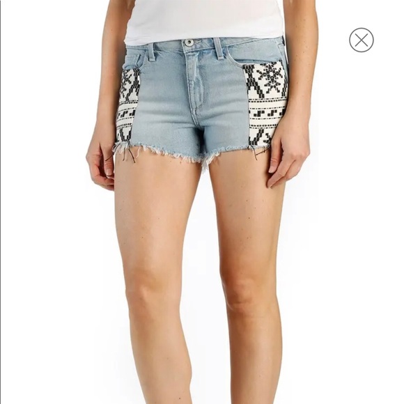 PAIGE Keira Shorts Mayan Piecing NWT - Picture 6 of 7